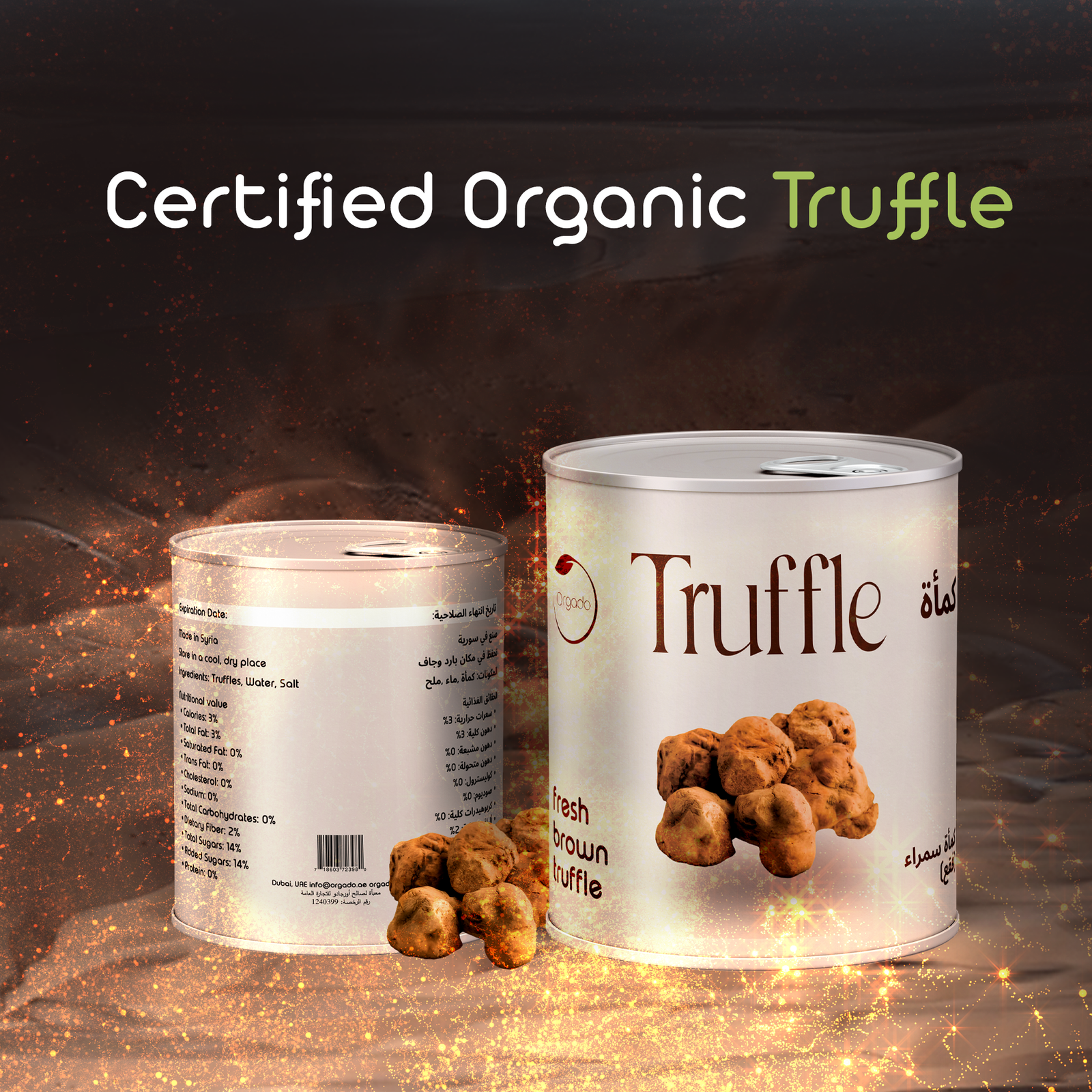 Certified organic truffle in Uae